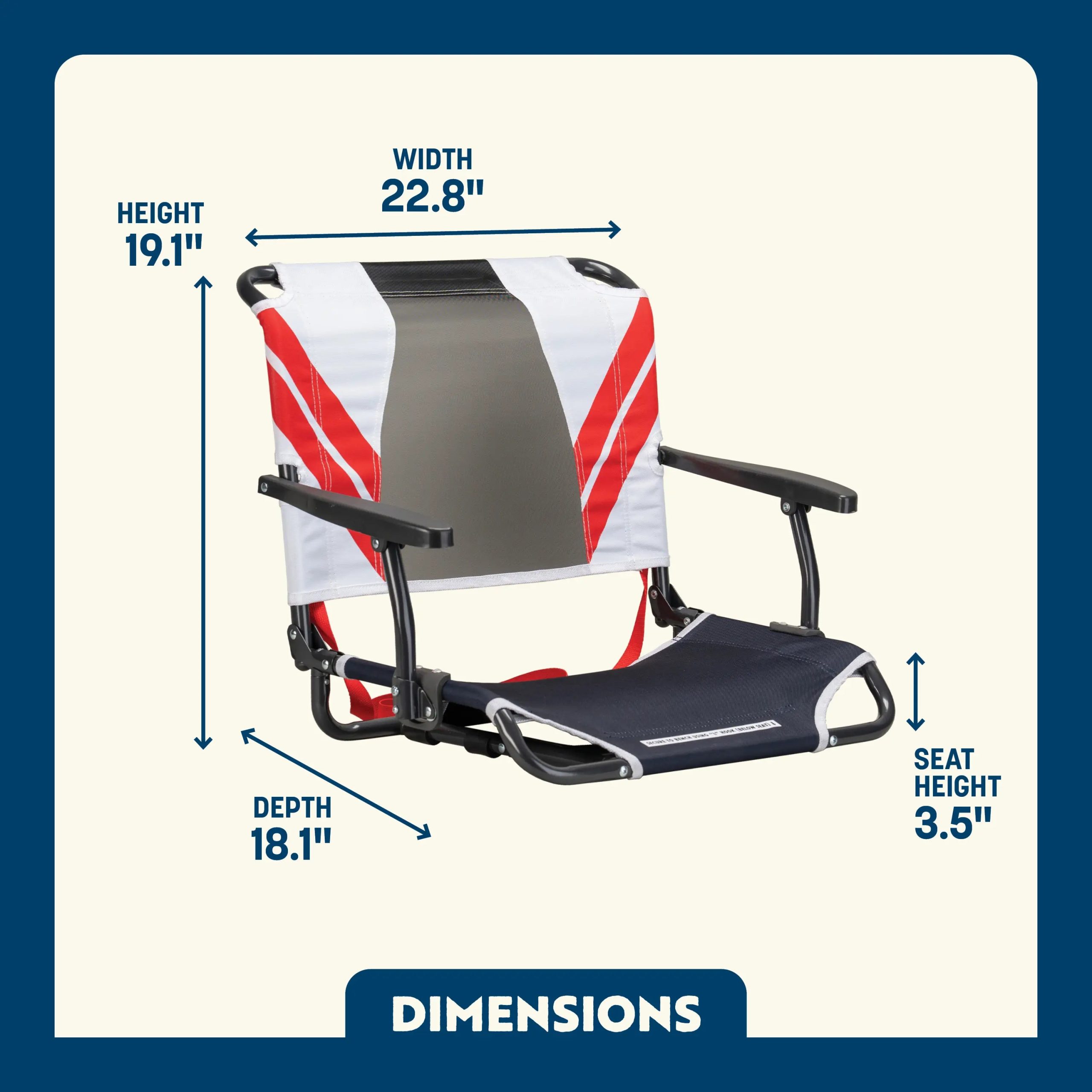 Big Comfort Stadium Chairâ„¢ with Armrests - Image 24