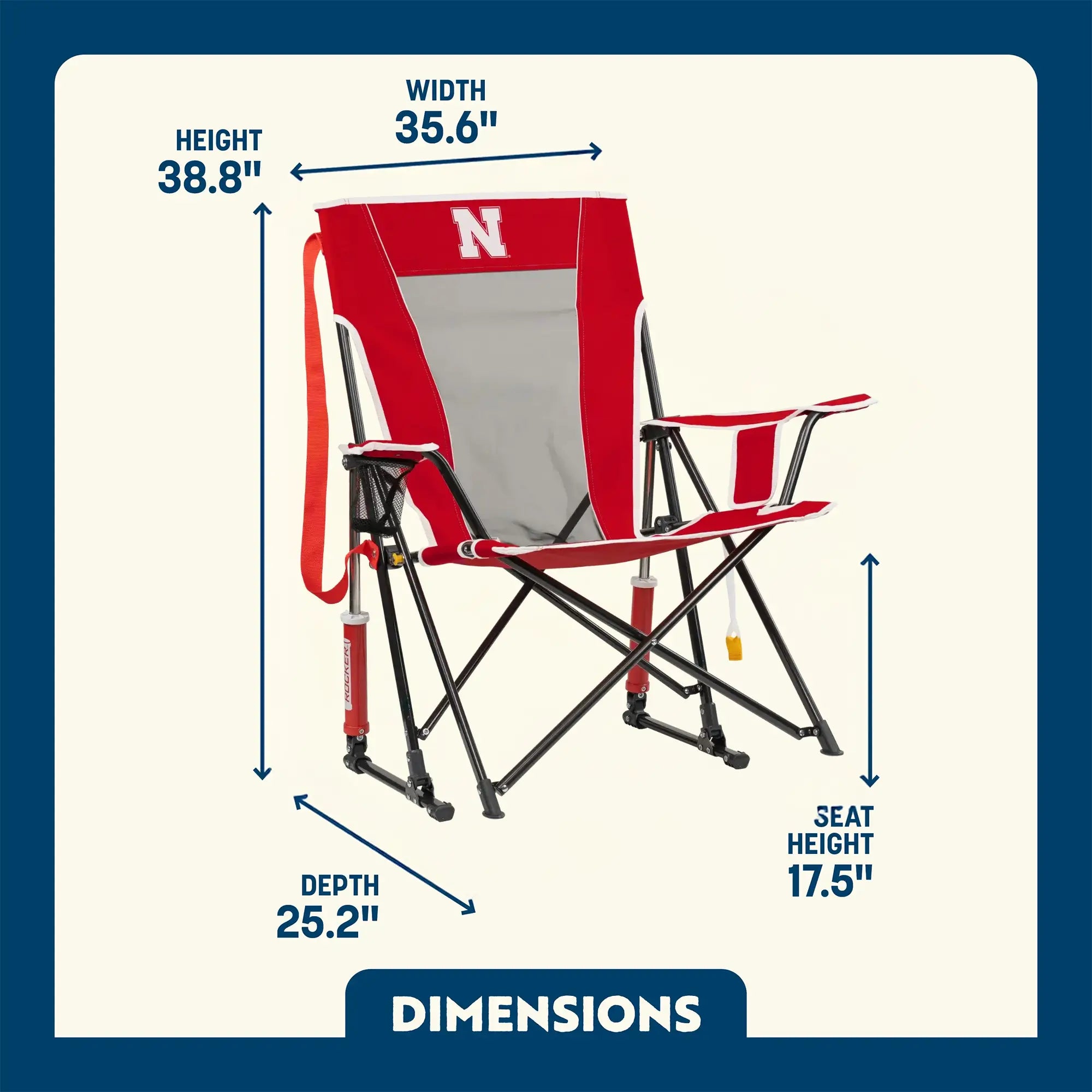 Comfort Pro Rocker™ - Nebraska Cornhuskers - Image 9